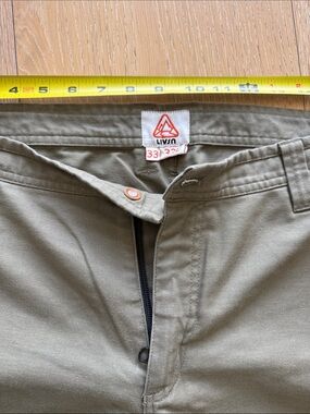 Livsn Men's Olive Green Canvas Pants